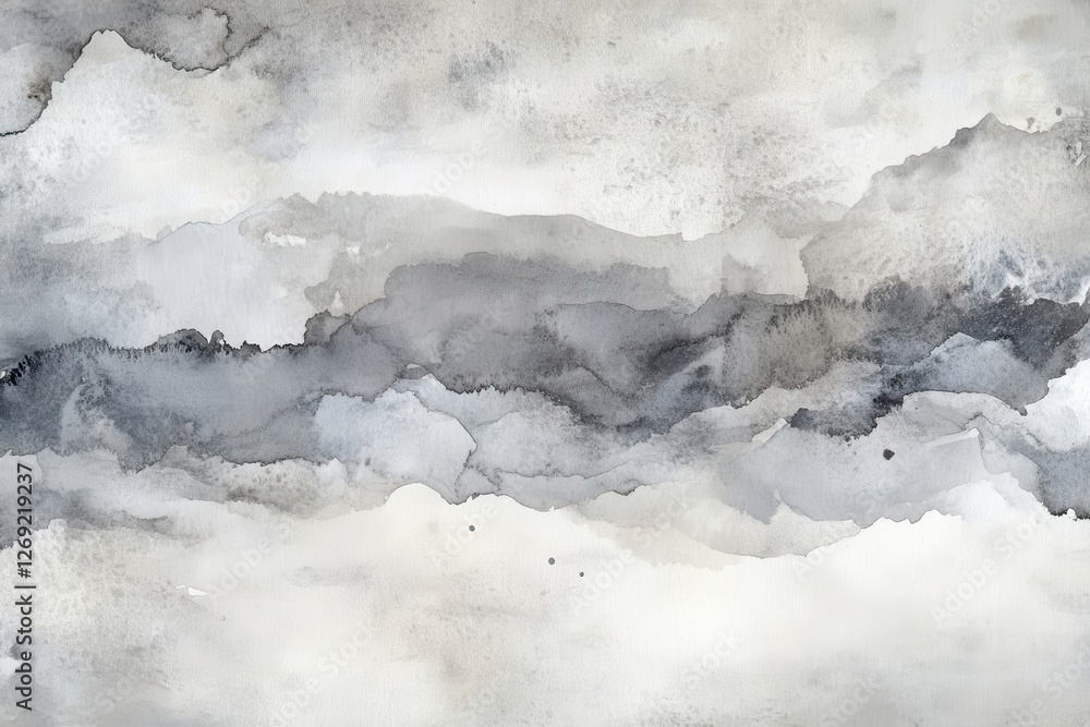 Elegant white watercolor backdrop featuring cloudy distressed effects and marbled texture in soft gray and silver, ideal for vintage-inspired designs and artistic presentations Elegant white watercolor backdrop featuring cloudy distressed effects and marbled texture in soft gray and silver, ideal for vintage-inspired designs and artistic presentations