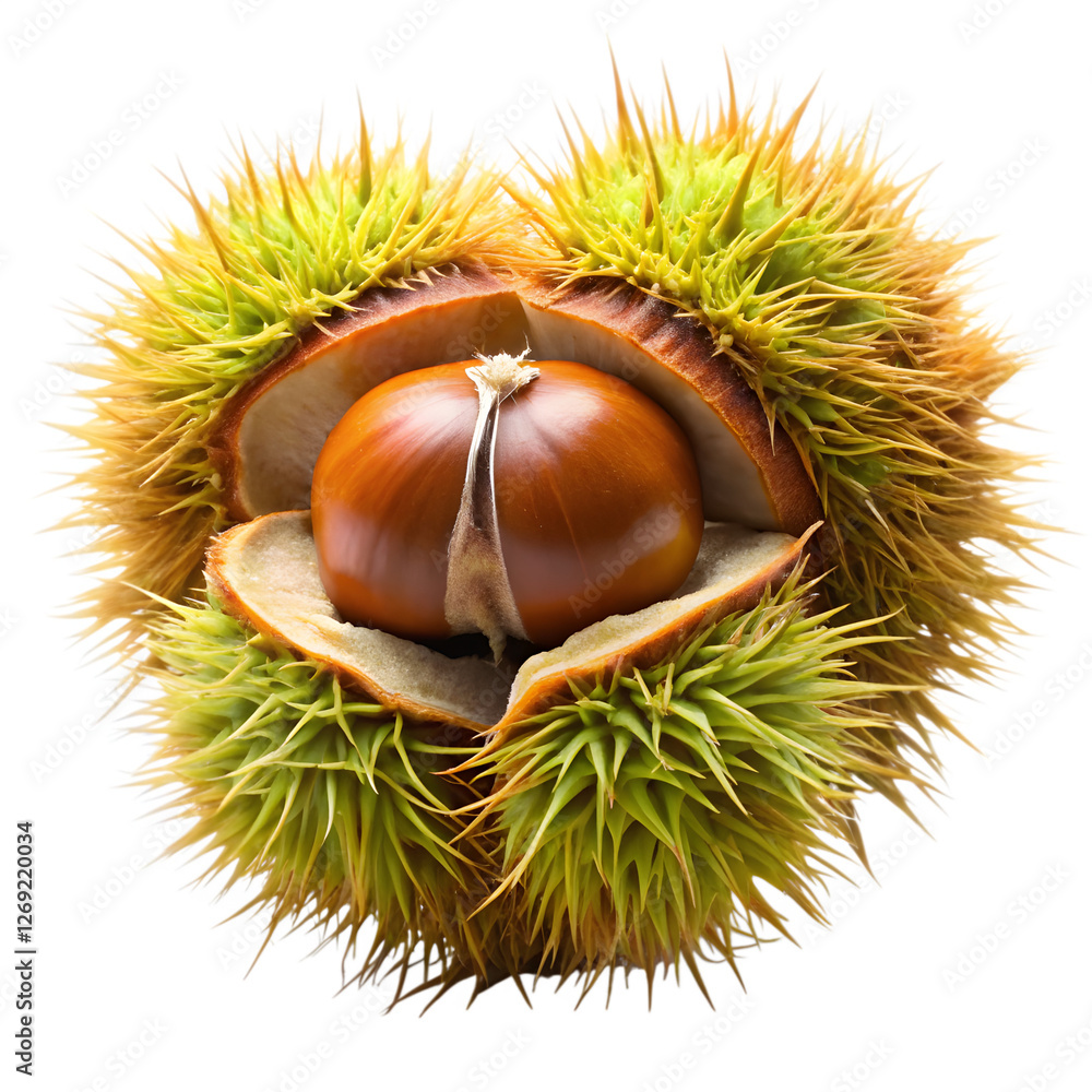 Tongan chestnut fruit isolated on transparent background Tongan chestnut fruit isolated on transparent background