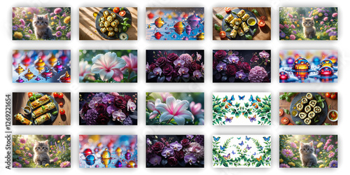 Social media post and crative bundle black friday, food post, bg post, Animal post, luxury, product Ai generator