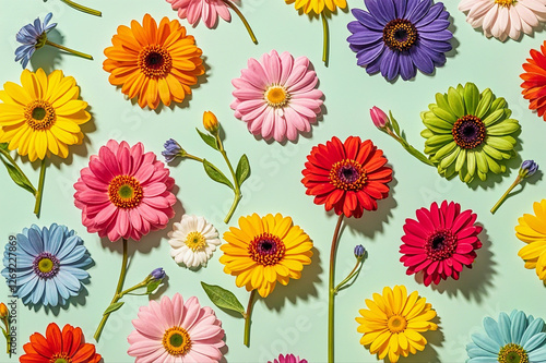 Easter background with Easter eggs and spring flowers. floral background, Beautiful Flowers Photos.