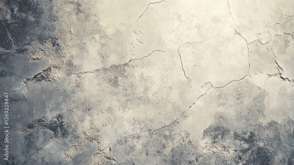 A Tranquil Antique Gray Wall Texture with Delicate Cracks and Scuffs A Tranquil Antique Gray Wall Texture with Delicate Cracks and Scuffs