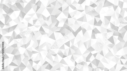 Abstract white geometric pattern with triangular diamond lines and modern gray minimal mosaic tile design, perfect for flat background use in digital design, web, and contemporary art projects
