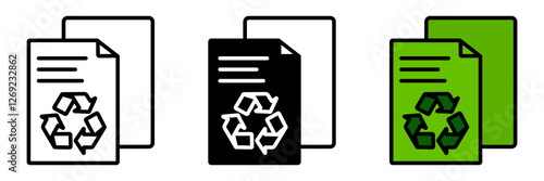 Paper Recycling is the process of reusing paper waste, reducing deforestation and landfill accumulation.