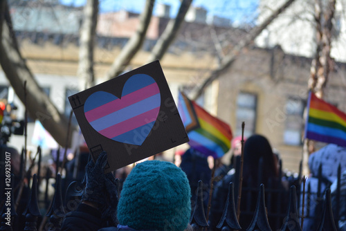 Photos Rally for transgender rights outside the Stonewall Inn in New York City
