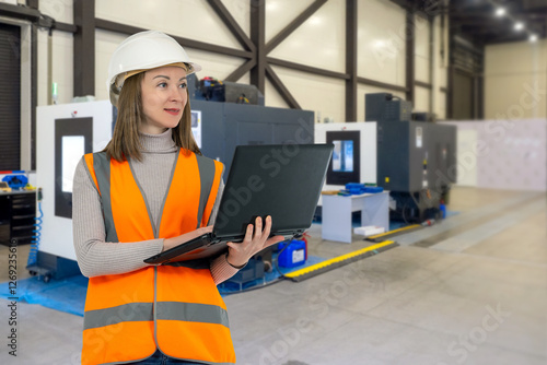 Woman engineer of industria...