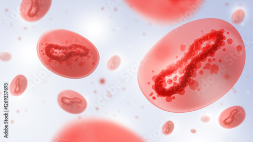 Virus molecules under micro...