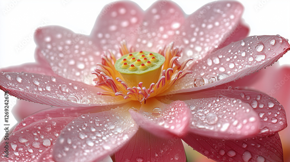 Fototapeta premium pink water lily