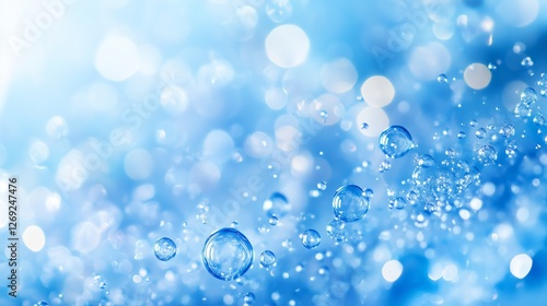 Wallpaper Mural White and light blue medical abstract gradient background with molecules. web banner. Medical background in white and light blue gradient with molecular design.Science, technology and medical concept. Torontodigital.ca