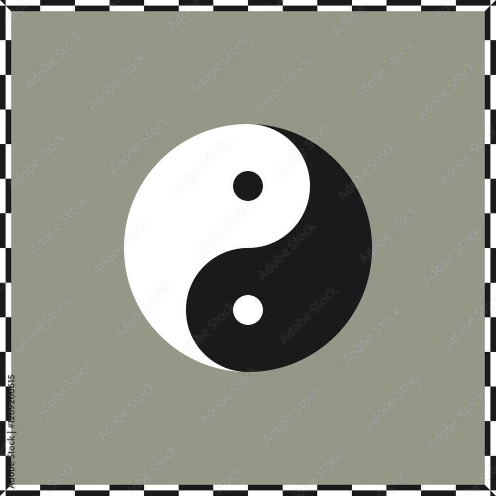 Yin yang symbol of harmony and balance. Chinese philosophy symbol of dualism. Yin yang symbol of harmony and balance. Chinese philosophy symbol of dualism.