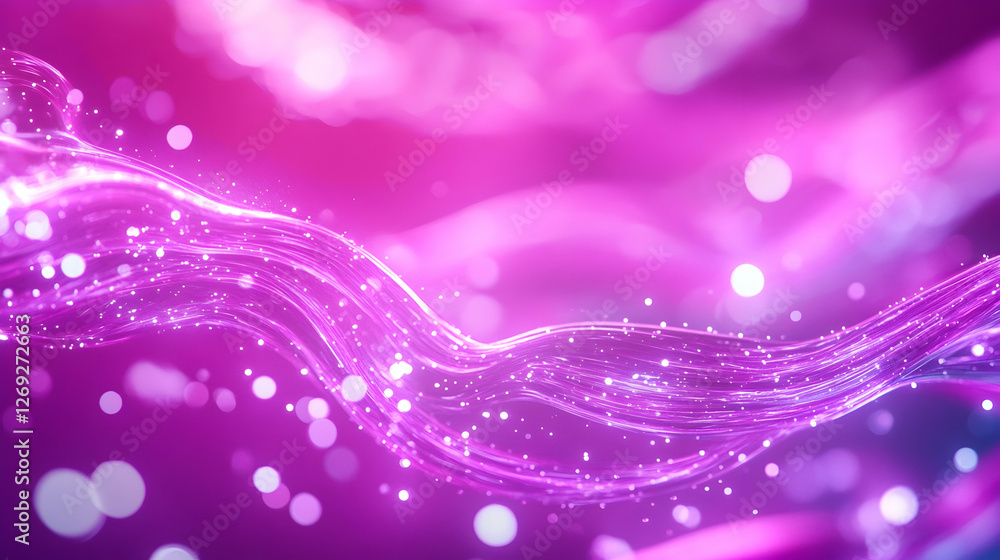 Colorful waves of light dance through the air, casting a magical glow in soft purples and pinks Colorful waves of light dance through the air, casting a magical glow in soft purples and pinks