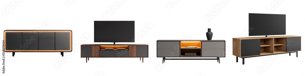 Minimalist and modern TV stand media cabinet and storage shelves designed for contemporary and stylish home entertainment setups Minimalist and modern TV stand media cabinet and storage shelves designed for contemporary and stylish home entertainment setups