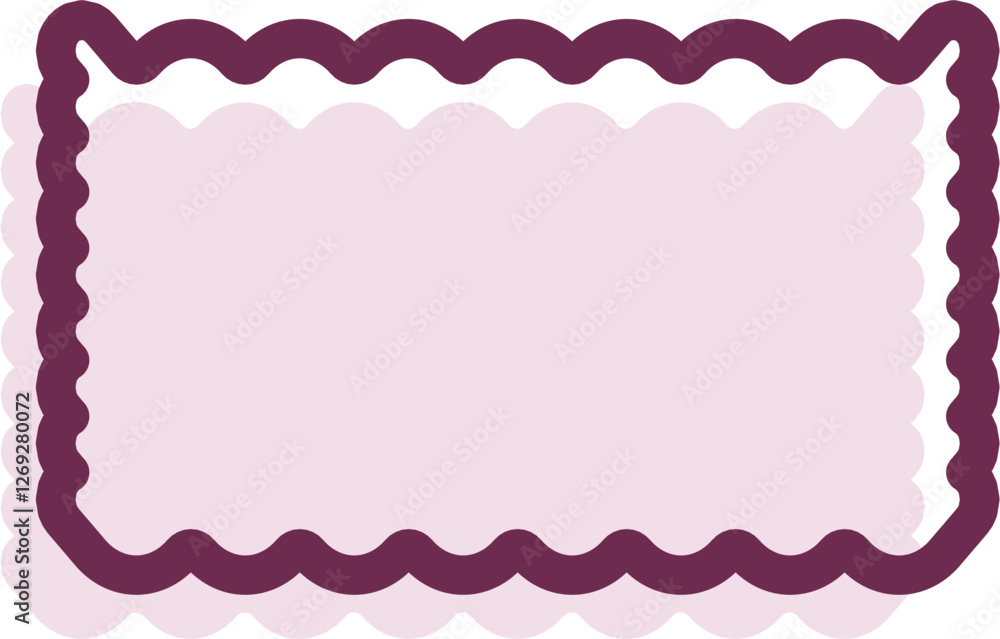 Abstract scalloped shape with a textured outline. Perfect for modern design elements, stickers, labels, frames, and creative backgrounds. Scalable vector format for digital and print use. Abstract scalloped shape with a textured outline. Perfect for modern design elements, stickers, labels, frames, and creative backgrounds. Scalable vector format for digital and print use.