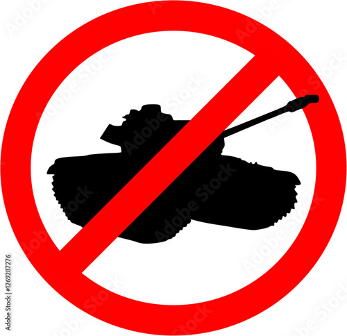 no tanks sign