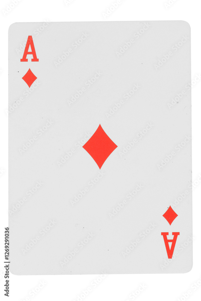 Obraz premium card gambling isolated on white background