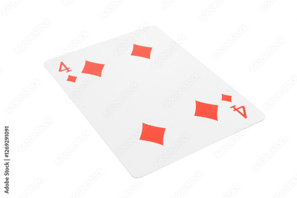 Obraz premium card gambling isolated on white background