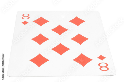 card gambling isolated on white background photo