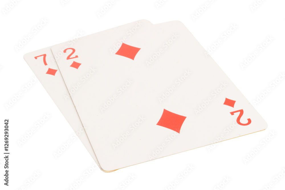 card gambling isolated on white background card gambling isolated on white background