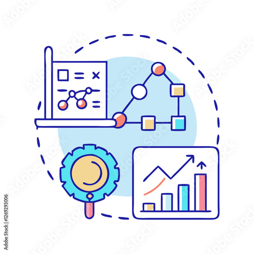 hypothesis testing icon, hypothesis testing vector illustration-simple illustration of hypothesis testing, perfect for hypothesis testing logos and icons