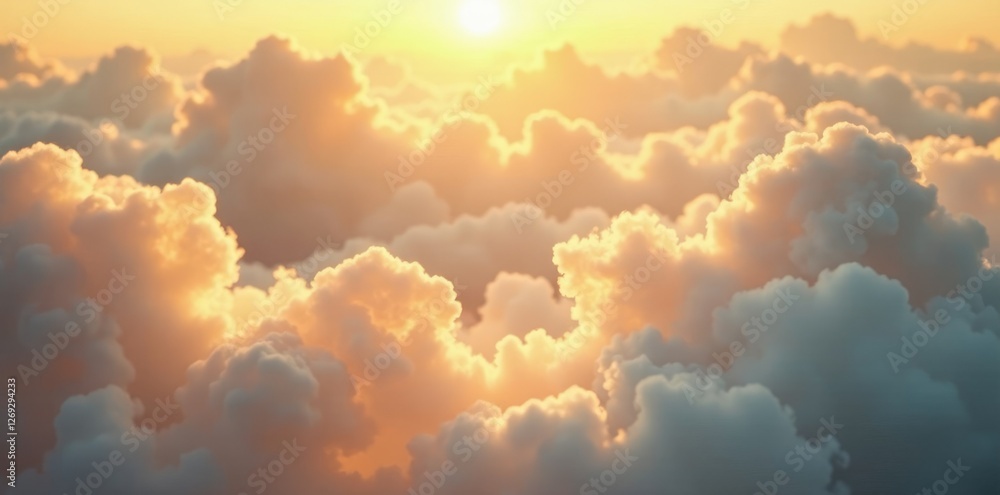 Gentle breeze stirs swirling clouds in soft focus, texture, gold, bronze Gentle breeze stirs swirling clouds in soft focus, texture, gold, bronze