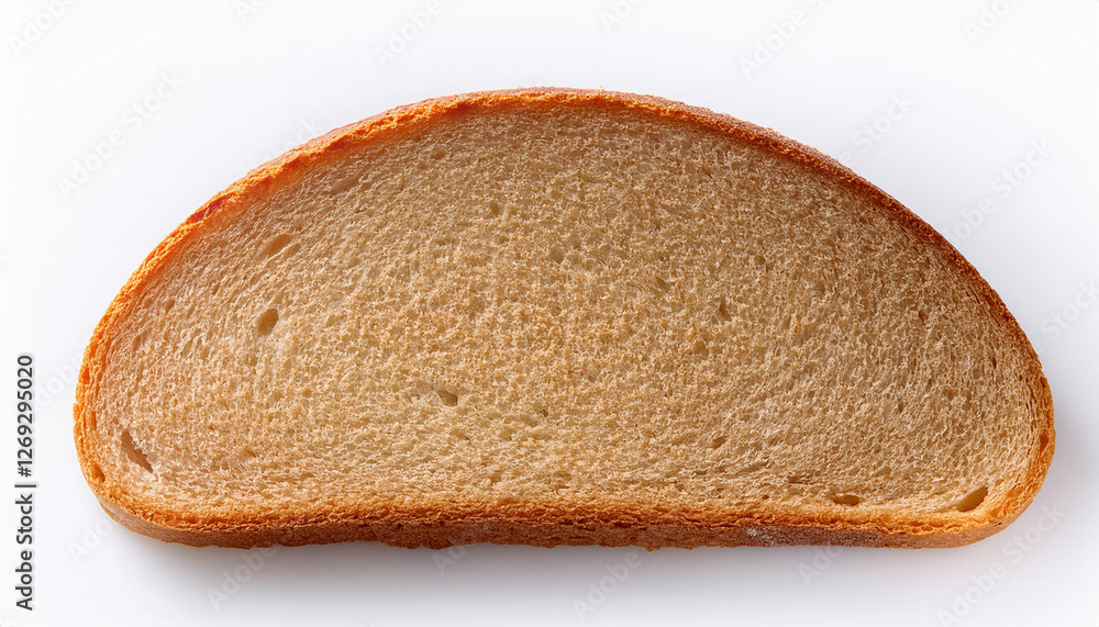 fresh slice of bread on a white background for breakfast fresh slice of bread on a white background for breakfast