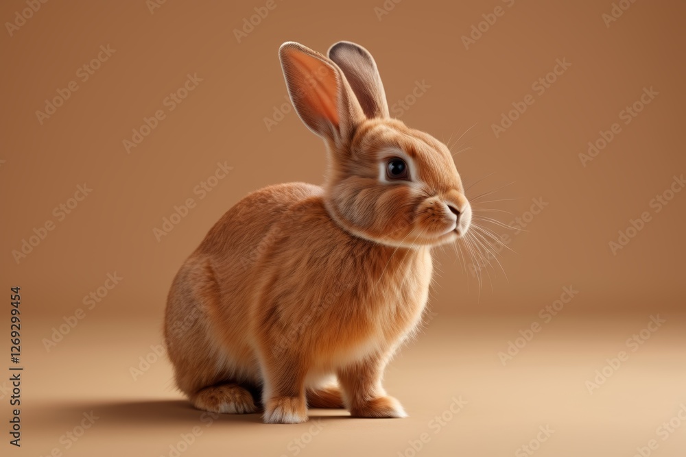 Obraz premium there is a small rabbit that is sitting on a table