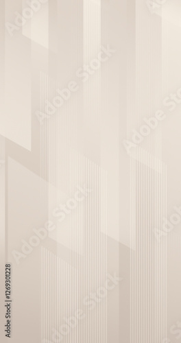 Beautiful elegant light beige gradient background. Diagonal soft shadow line. Woman dynamic gentle wallpaper. 3d striped cover of cosmetic presentation. Glossy warm latte color. Coffee and milk color
