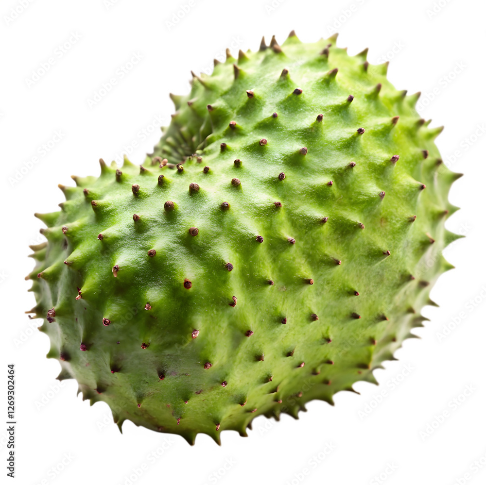 Soursop fruit isolated on transparent background Soursop fruit isolated on transparent background