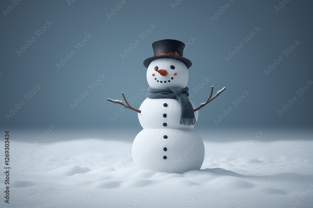 Obraz premium there is a snowman that is standing in the snow