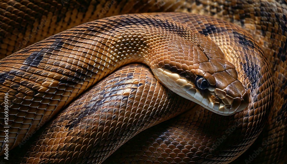 Obraz premium close up of a python snake