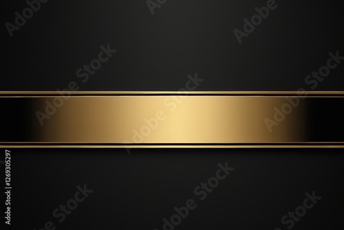 a black and gold background with a shiny strip