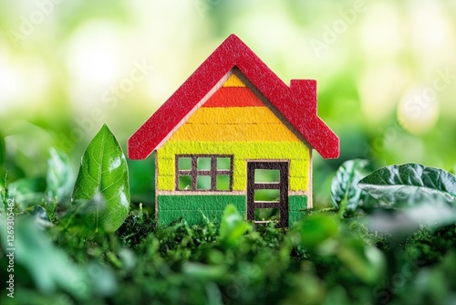 Wallpaper Mural Energy efficient houses, energy efficiency concept, eco-friendly home improvements, cost savings, eco-friendly houses. Torontodigital.ca