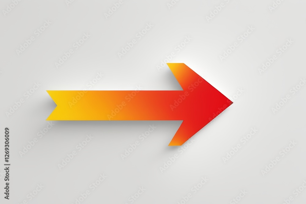 arrows are red and yellow with a yellow arrow pointing right arrows are red and yellow with a yellow arrow pointing right