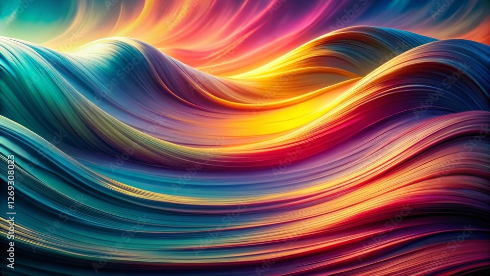 Vibrant Abstract Silky Wave Background with Copy Space for Design Projects Vibrant Abstract Silky Wave Background with Copy Space for Design Projects