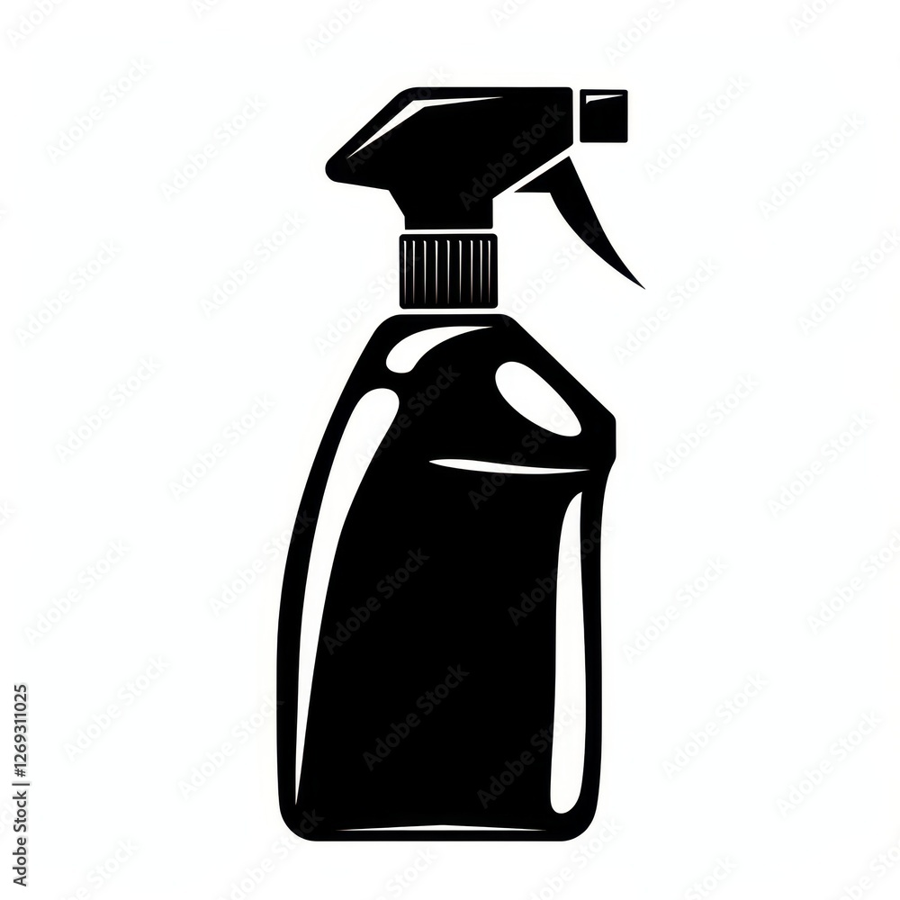 Black and White Illustration of a Spray Bottle Cleaning Supplies Household Item Cleaning Black and White Illustration of a Spray Bottle Cleaning Supplies Household Item Cleaning