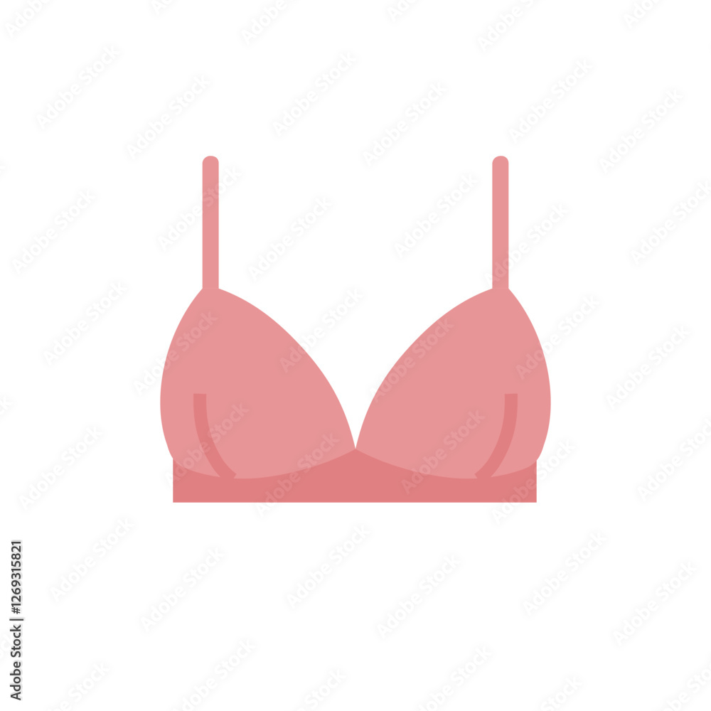 Minimalist Pink Bra Icon. Simple Lingerie Illustration, Feminine Undergarment Symbol, Modern Flat Design for Fashion, Clothing, and Intimates Concept. Minimalist Pink Bra Icon. Simple Lingerie Illustration, Feminine Undergarment Symbol, Modern Flat Design for Fashion, Clothing, and Intimates Concept.