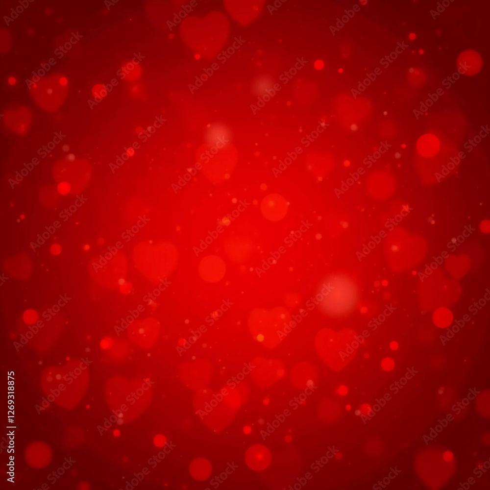 Sparkling red glitter creates an abstract backdrop filled with hearts, perfect for love-themed events or romantic celebrations on Valentine Day. Generative AI Sparkling red glitter creates an abstract backdrop filled with hearts, perfect for love-themed events or romantic celebrations on Valentine Day. Generative AI
