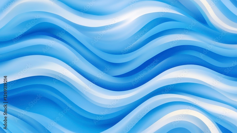 Blue Wavy Ripple Pattern with Soft Texture for Abstract Backgrounds and Designs Blue Wavy Ripple Pattern with Soft Texture for Abstract Backgrounds and Designs