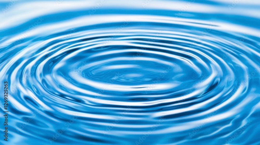 Gentle Water Ripple Effect in Blue Tones Creates Tranquil Fluid Dynamic Surface Gentle Water Ripple Effect in Blue Tones Creates Tranquil Fluid Dynamic Surface