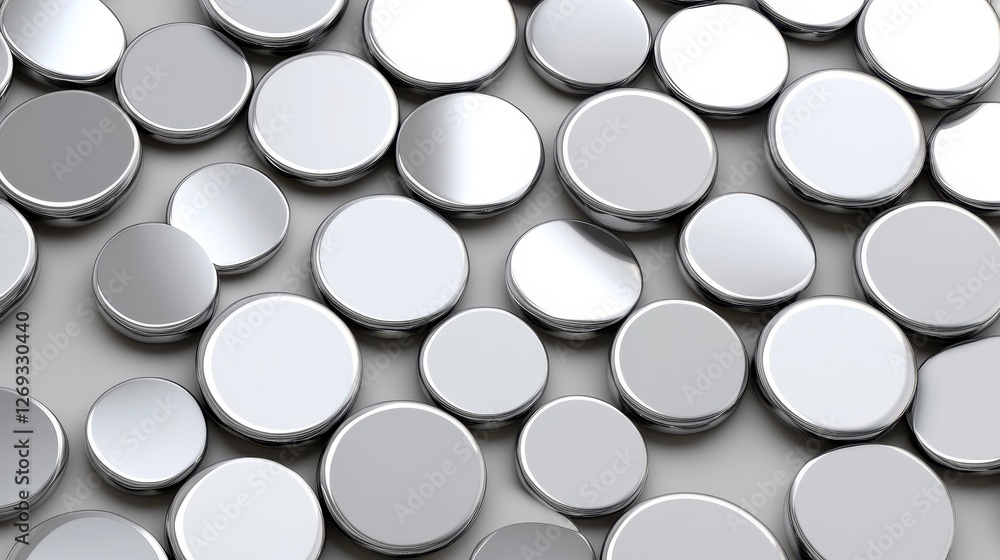 Shiny Seamless Silver Dots with a Luxurious and Elegant Look in Subtle Lighting Shiny Seamless Silver Dots with a Luxurious and Elegant Look in Subtle Lighting