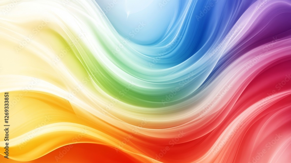 Billowing Colors in Vibrant Waves Billowing Colors in Vibrant Waves