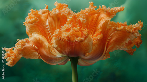 orange anemone flower