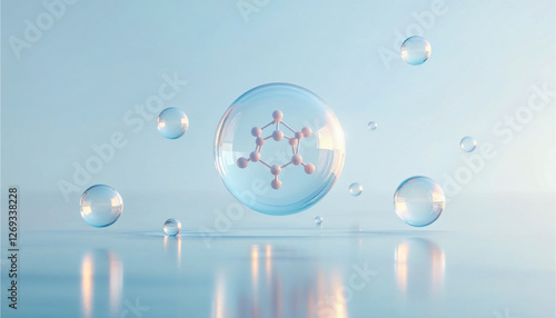 molecular bubble hormone collagen skin care cosmetic