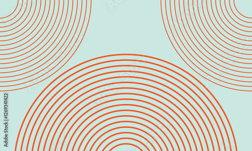 The vector background design incorporates multiple outlined circles, forming a unique, layered structure that adds visual interest and complexity to the overall layout.



