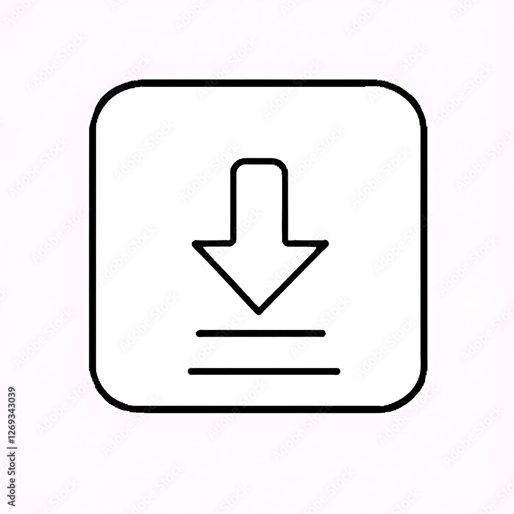 download icon on a white background download icon on a white background