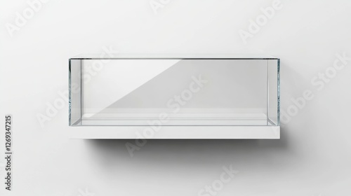 Wallpaper Mural Glass Display Case with Minimalist Design and Copy Space for Showcase Torontodigital.ca