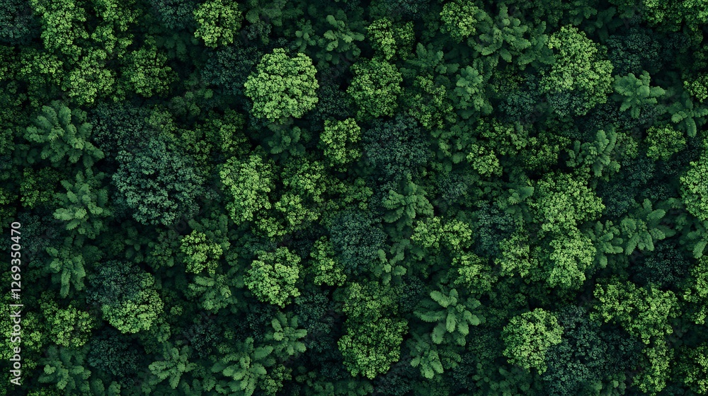 Aerial View of Lush Green Forest Canopy Aerial View of Lush Green Forest Canopy