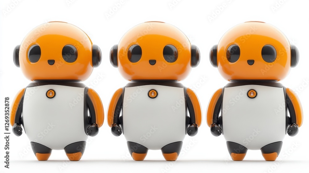 A Happy animal figurines cheerful cute playful 3d render penguin rabbit chick bird figurine animal set collection yellow blue orange teal white A Happy animal figurines cheerful cute playful 3d render penguin rabbit chick bird figurine animal set collection yellow blue orange teal white