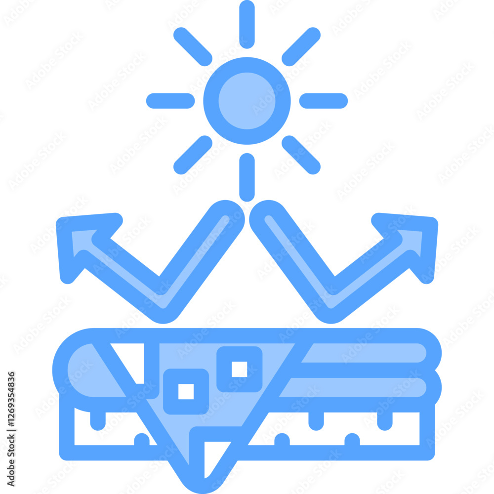 Uv Protective Fabric Icon Uv Protective Fabric Icon