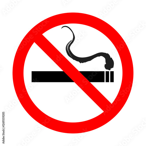 no smoking area sign.  element of simple icon for websites, web design, mobile app, info graphics.  Vector Illustration. 