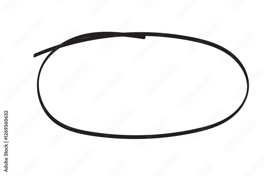 Red circle pen draw. Highlight hand drawn circle isolated on white background. Handwritten red circle. For marker pen, pencil, logo and text check. Vector illustration Red circle pen draw. Highlight hand drawn circle isolated on white background. Handwritten red circle. For marker pen, pencil, logo and text check. Vector illustration